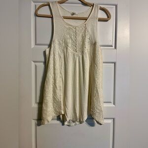 Lace White Tank